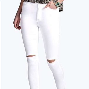 Boohoo ripped knee jeans